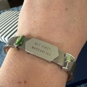 KEEP Collective 4-Piece “But First, Margaritas” Reversible Charm Bracelet